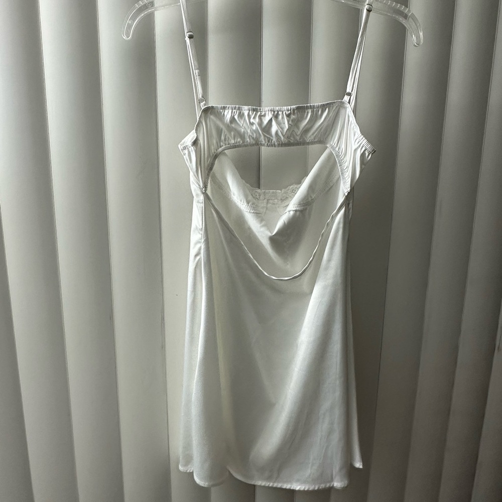 SATIN LACE CAMI SLIP DRESS - Picture 9 of 9